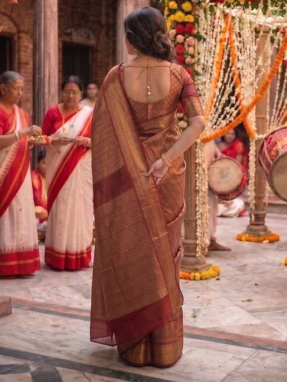 women self design banarasi saree - 22576974 -  Standard Image - 3