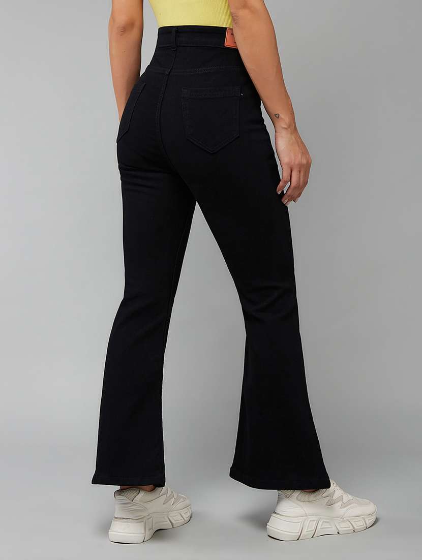 Women Solid High Rise Bootcut Jeans - 22577002 -  Standard Image - 3