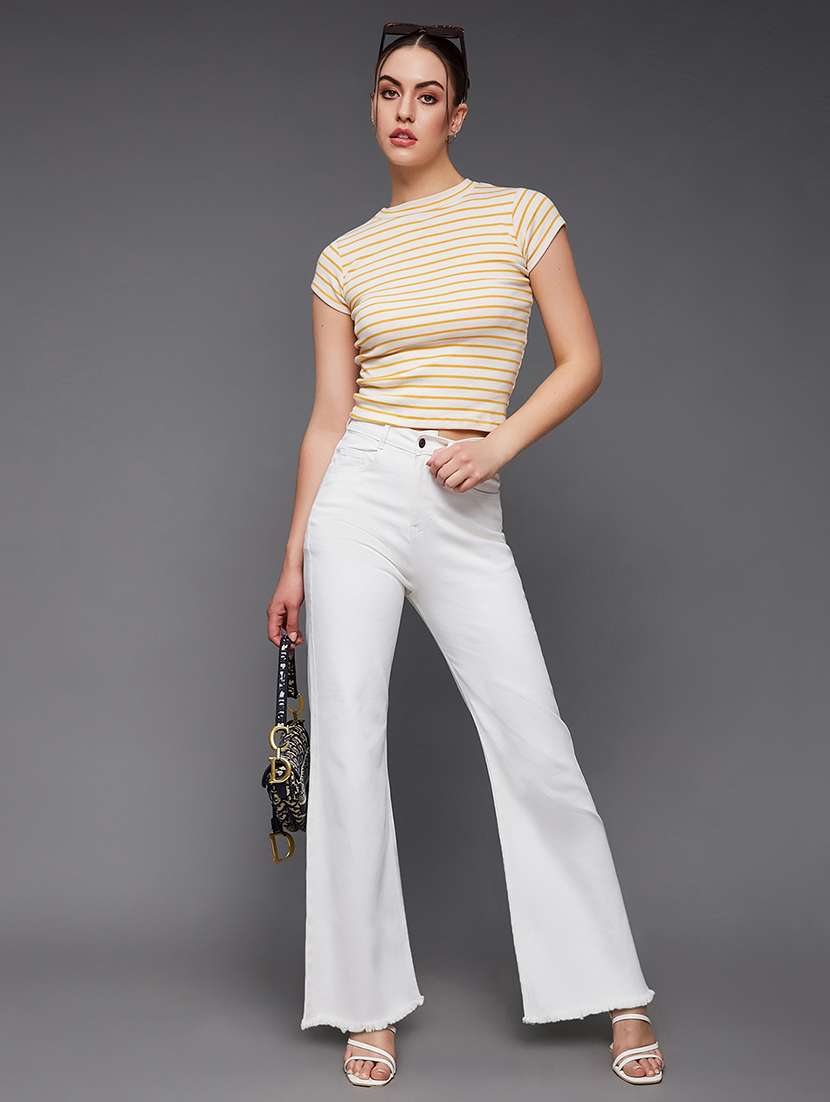 Women Solid High Rise Bootcut Jeans - 22577024 -  Standard Image - 5