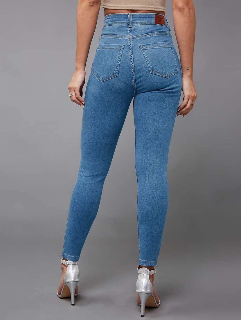women washed high rise skinny jeans - 22577048 -  Standard Image - 3