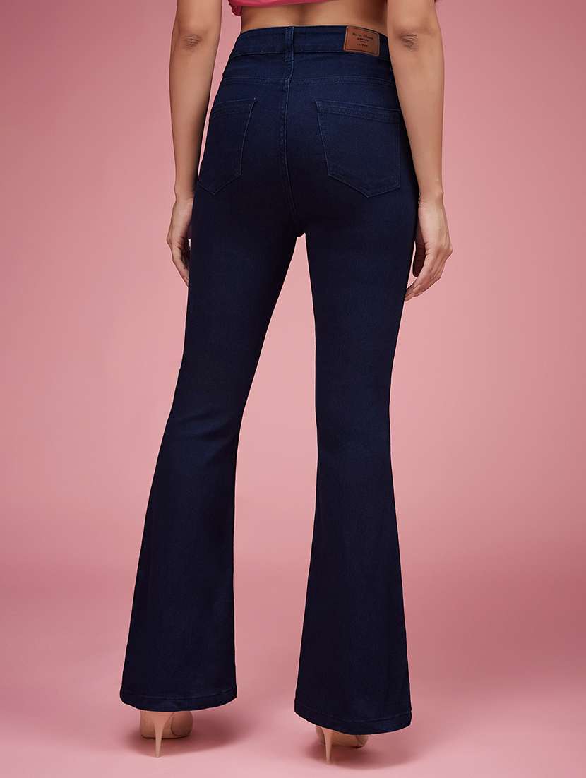 Women Solid High Rise Bootcut Jeans - 22577067 -  Standard Image - 3