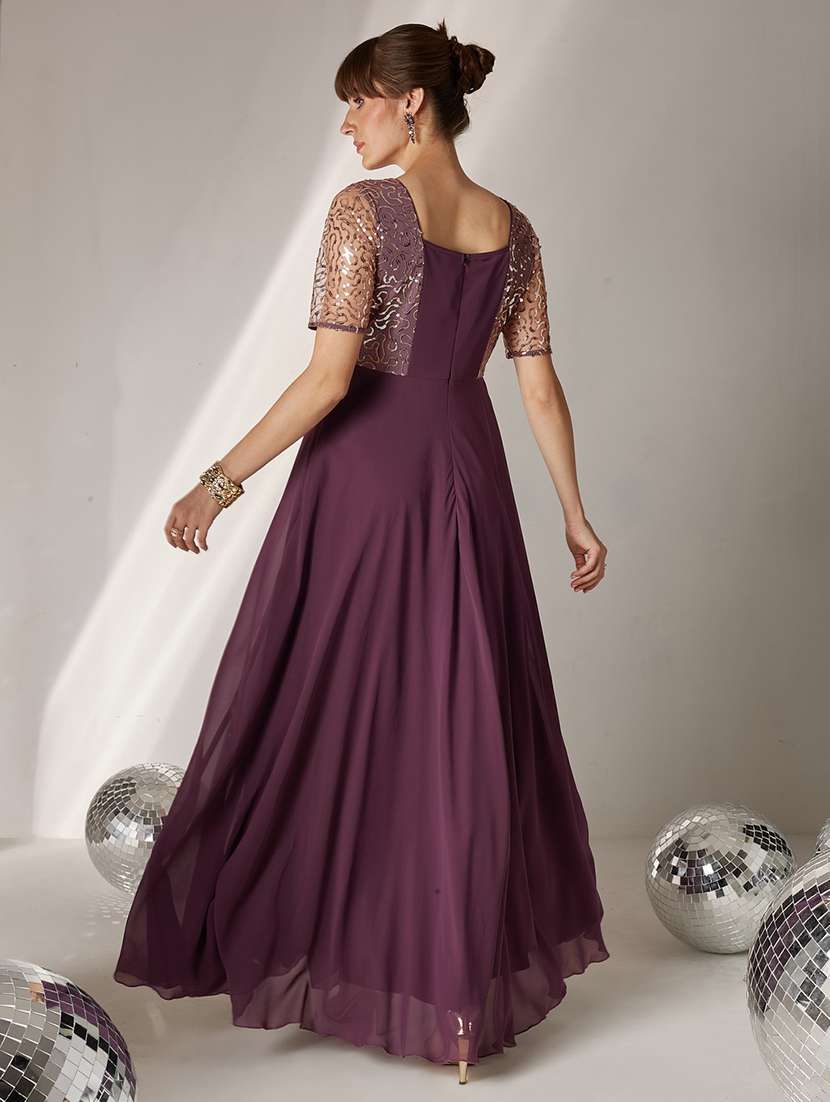 women embroidered short sleeves fit and flare dress - 22577127 -  Standard Image - 3