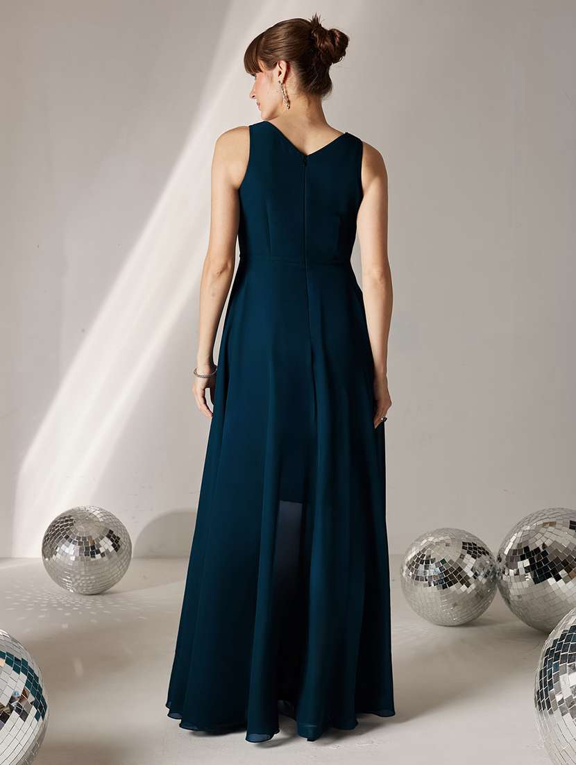 women sequined sleeveless fit and flare dress - 22577129 -  Standard Image - 3