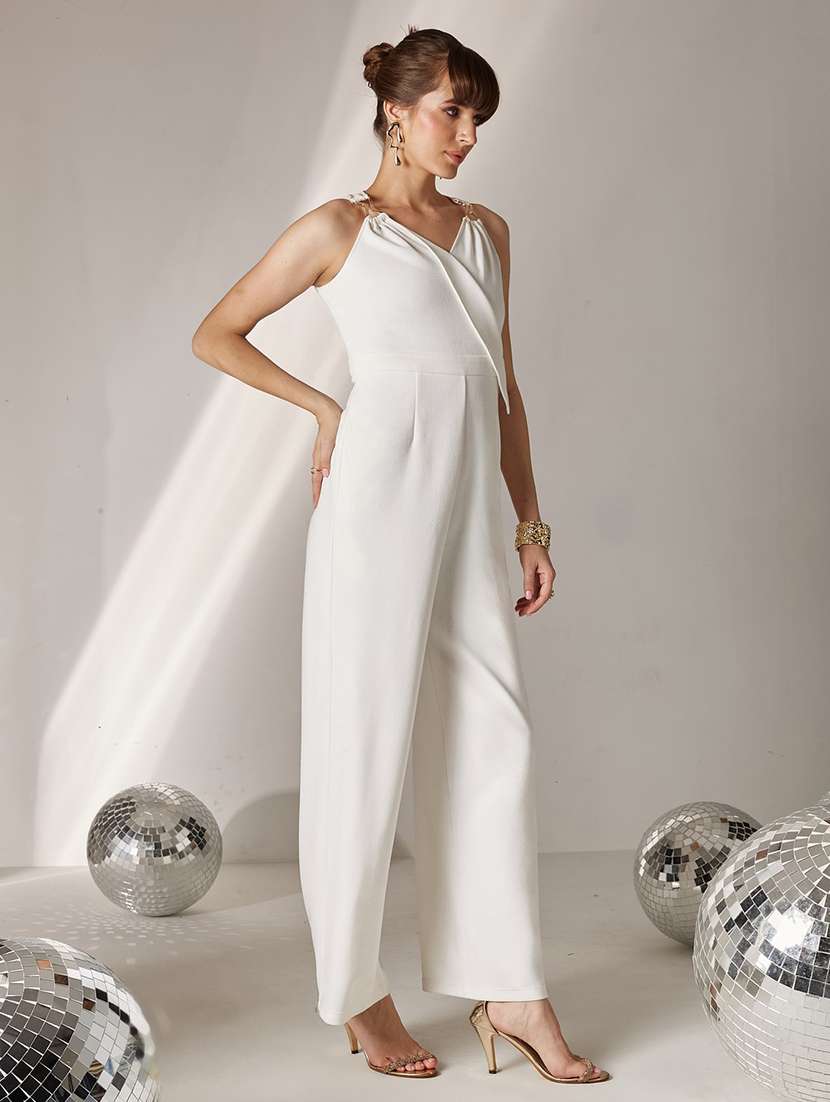 women solid sleeveless full leg jumpsuit - 22577293 -  Standard Image - 3