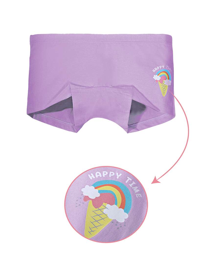 girls pack of 3 printed mid rise bloomers - 22577342 -  Standard Image - 5