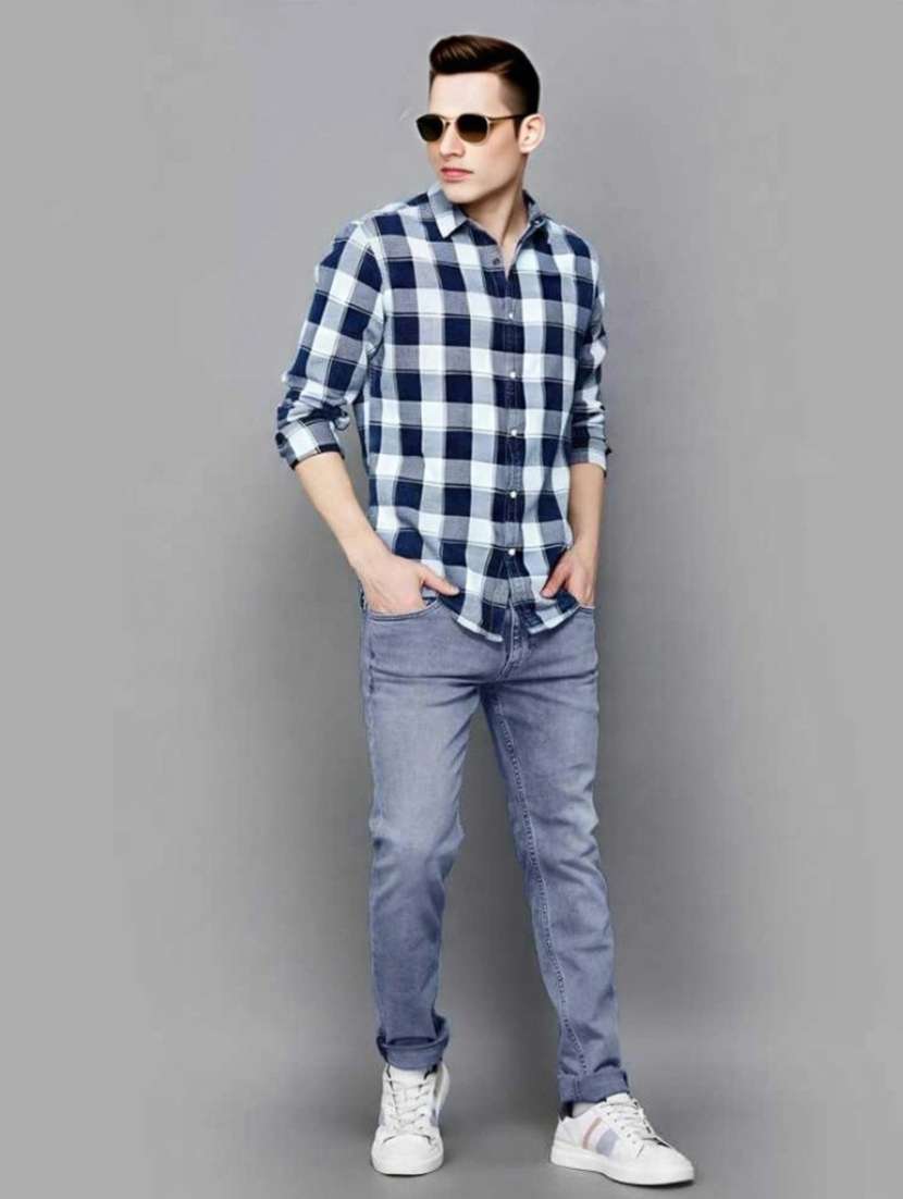 men washed mid rise slim fit jeans - 22577395 -  Standard Image - 5