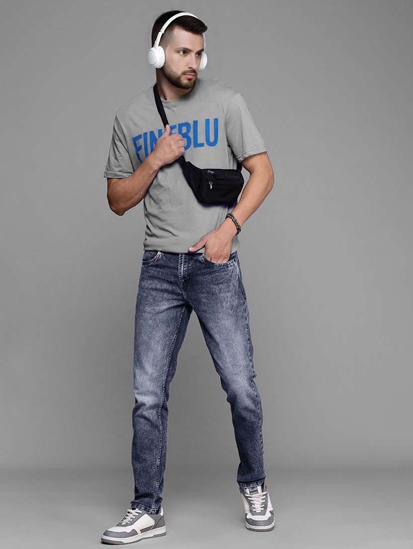 men washed mid rise slim fit jeans - 22577397 -  Standard Image - 3