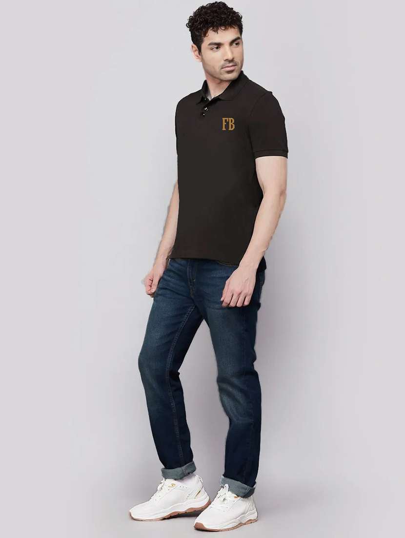 men washed mid rise straight jeans - 22577403 -  Standard Image - 3