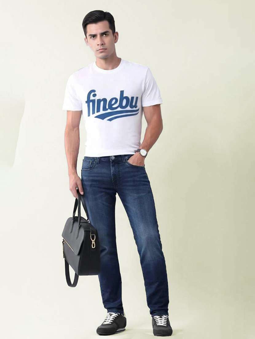 men washed mid rise slim fit jeans - 22577407 -  Standard Image - 3