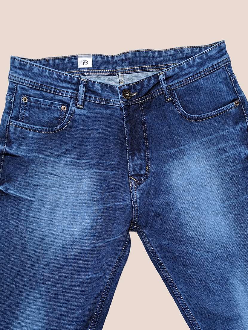 men washed mid rise straight jeans - 22577408 -  Standard Image - 3