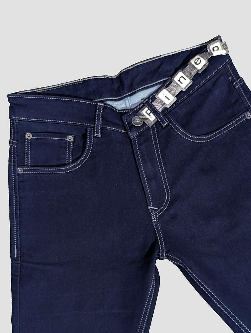 men solid mid rise straight jeans - 22577409 -  Standard Image - 3