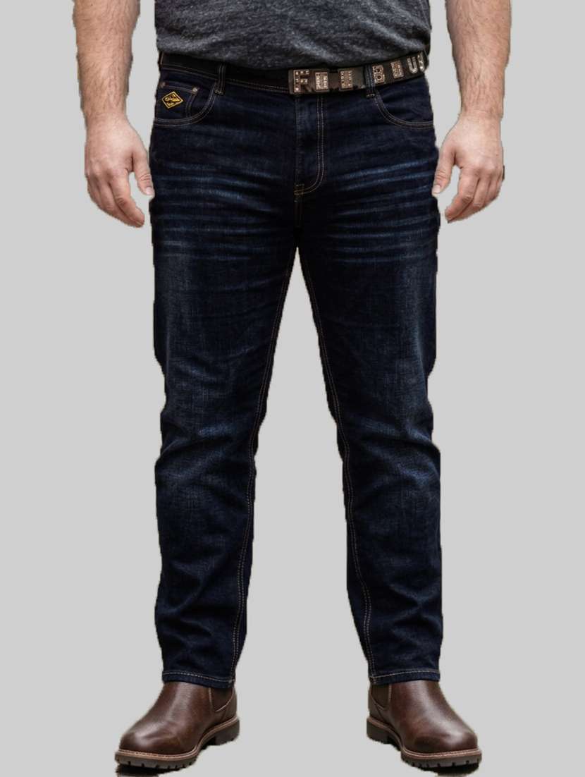 men washed mid rise slim fit jeans