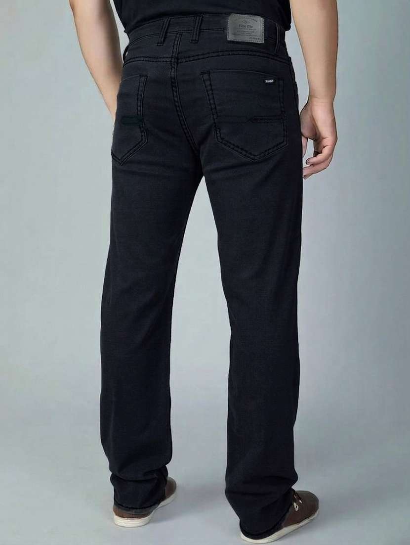 men solid mid rise straight jeans - 22577417 -  Standard Image - 3