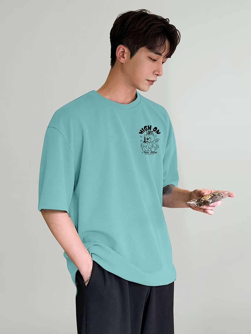 men printed short sleeves oversized t-shirt - 22577847 -  Standard Image - 3
