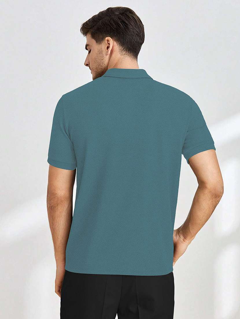 men solid short sleeves polo t-shirt - 22577900 -  Standard Image - 3