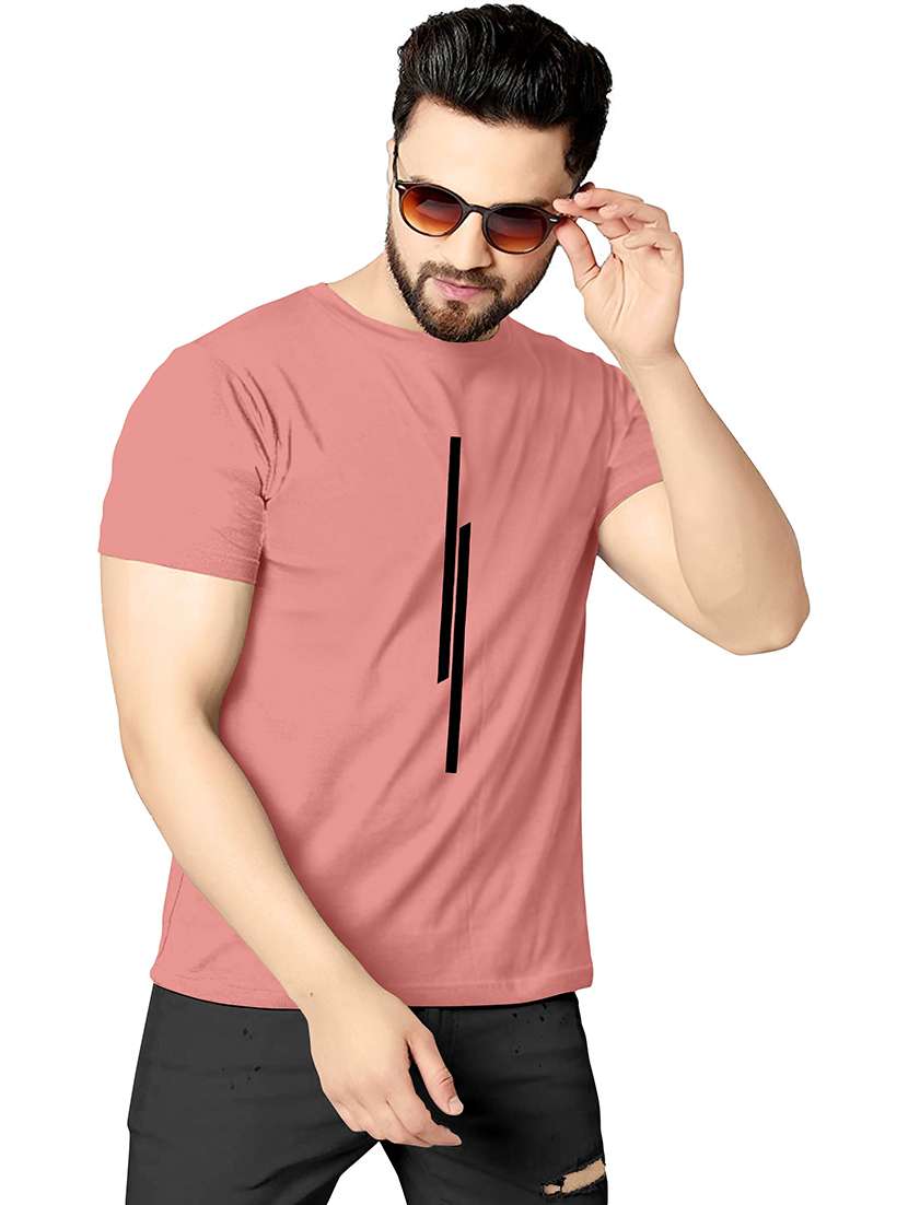 men printed short sleeves regular fit t-shirt