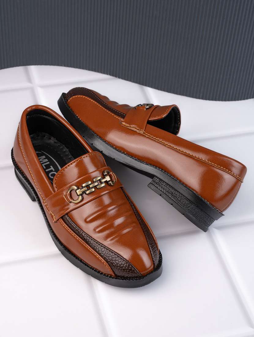 boys solid slip on loafer