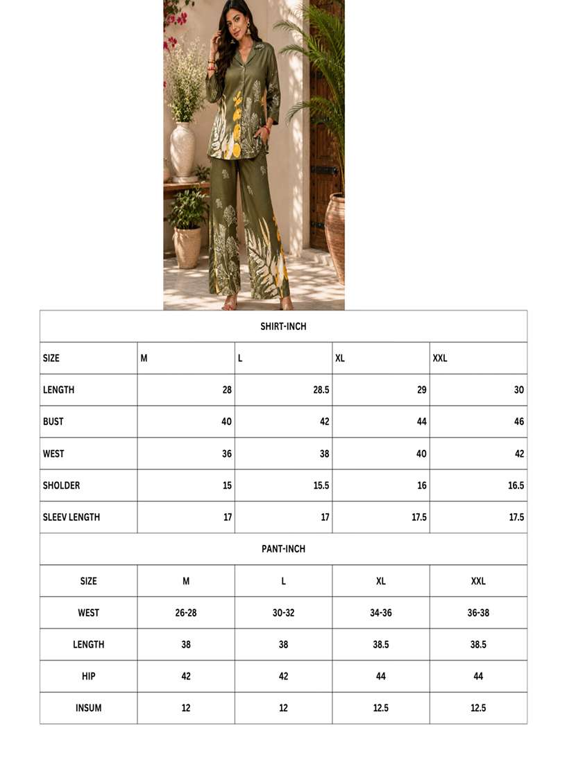 women printed long sleeves ethnic co-ord set - 22578382 -  Standard Image - 5