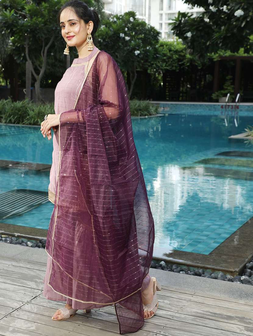 women self design sleeveless kurta sharara set with dupatta - 22578407 -  Standard Image - 3