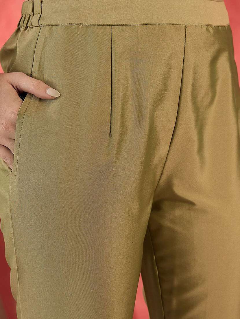 women printed short sleeves kurta pant set  - 22578412 -  Standard Image - 5
