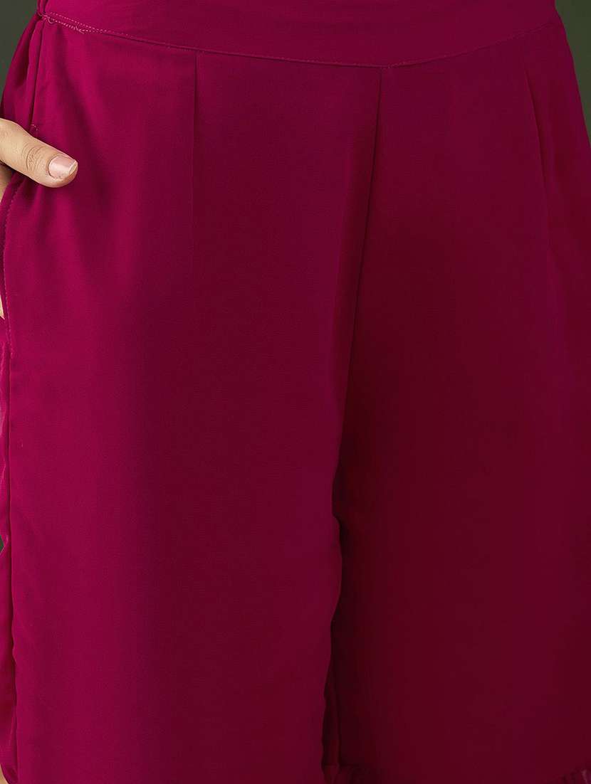 Women Embroidered Shoulder Strap Kurta Sharara Set With Dupatta - 22578428 -  Standard Image - 5