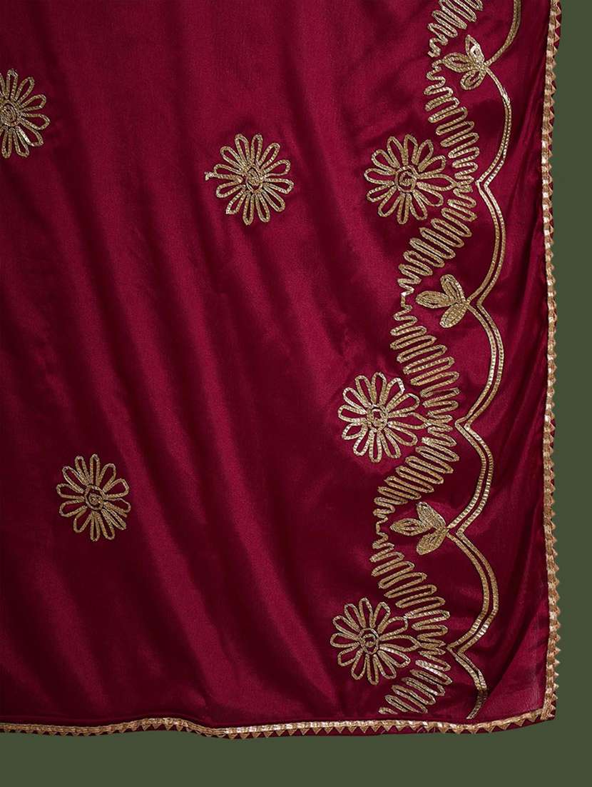 women self design three quarter sleeves kurta pant set with dupatta - 22578450 -  Standard Image - 5