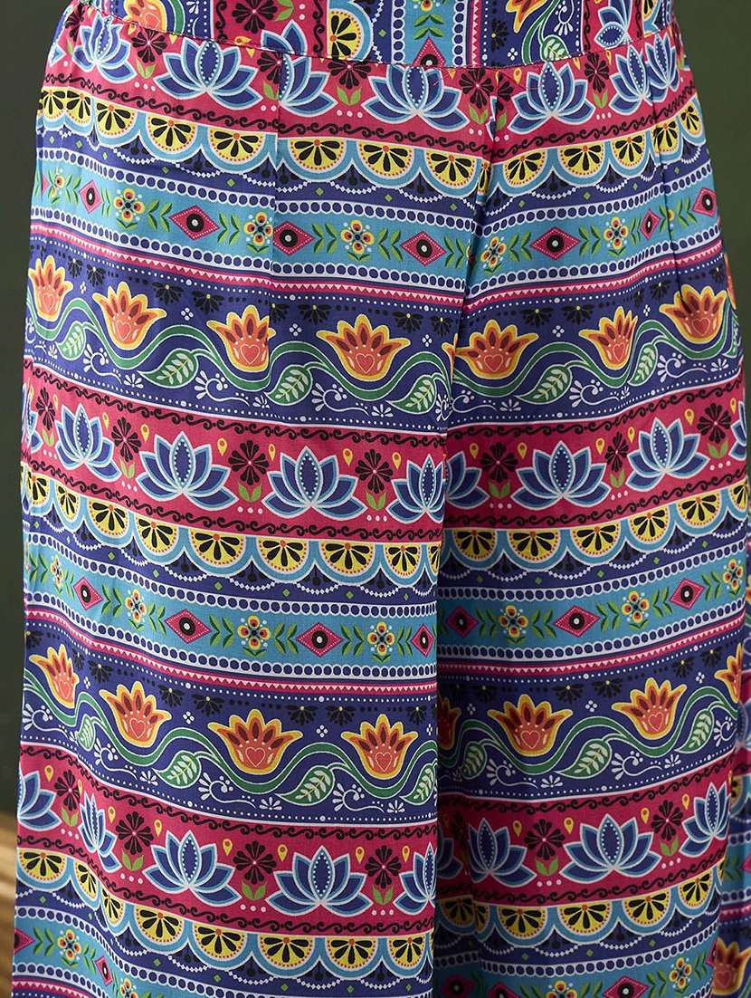 women solid one shoulder kurta palazzo fusion set - 22578480 -  Standard Image - 5