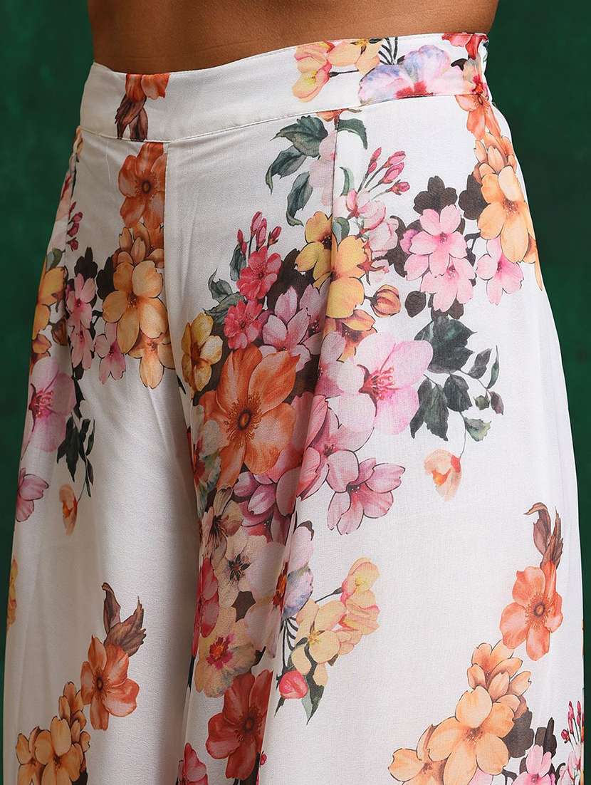 Women Printed Shoulder Strap Kurta And Palazzo Set With Dupatta - 22578493 -  Standard Image - 5