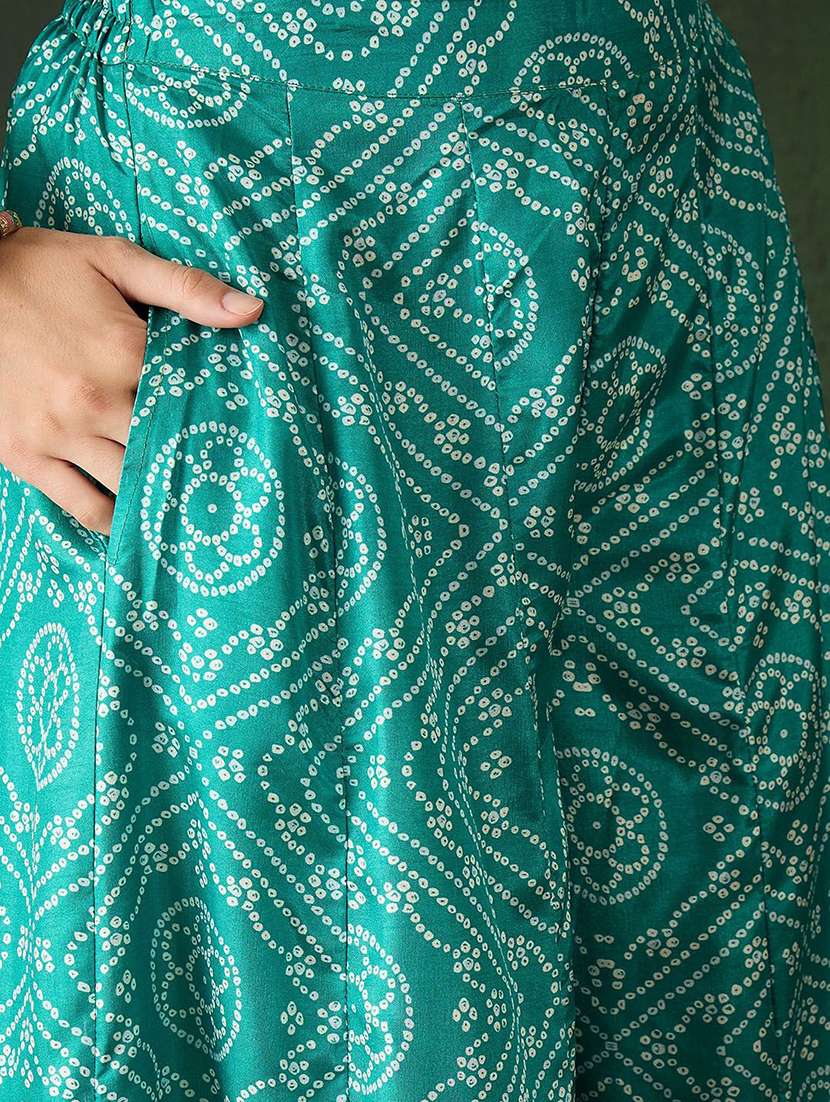women printed short sleeves kurta palazzo set with dupatta - 22578511 -  Standard Image - 5