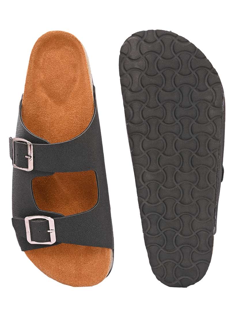 Men Solid Slip On Sandal - 22578550 -  Standard Image - 5