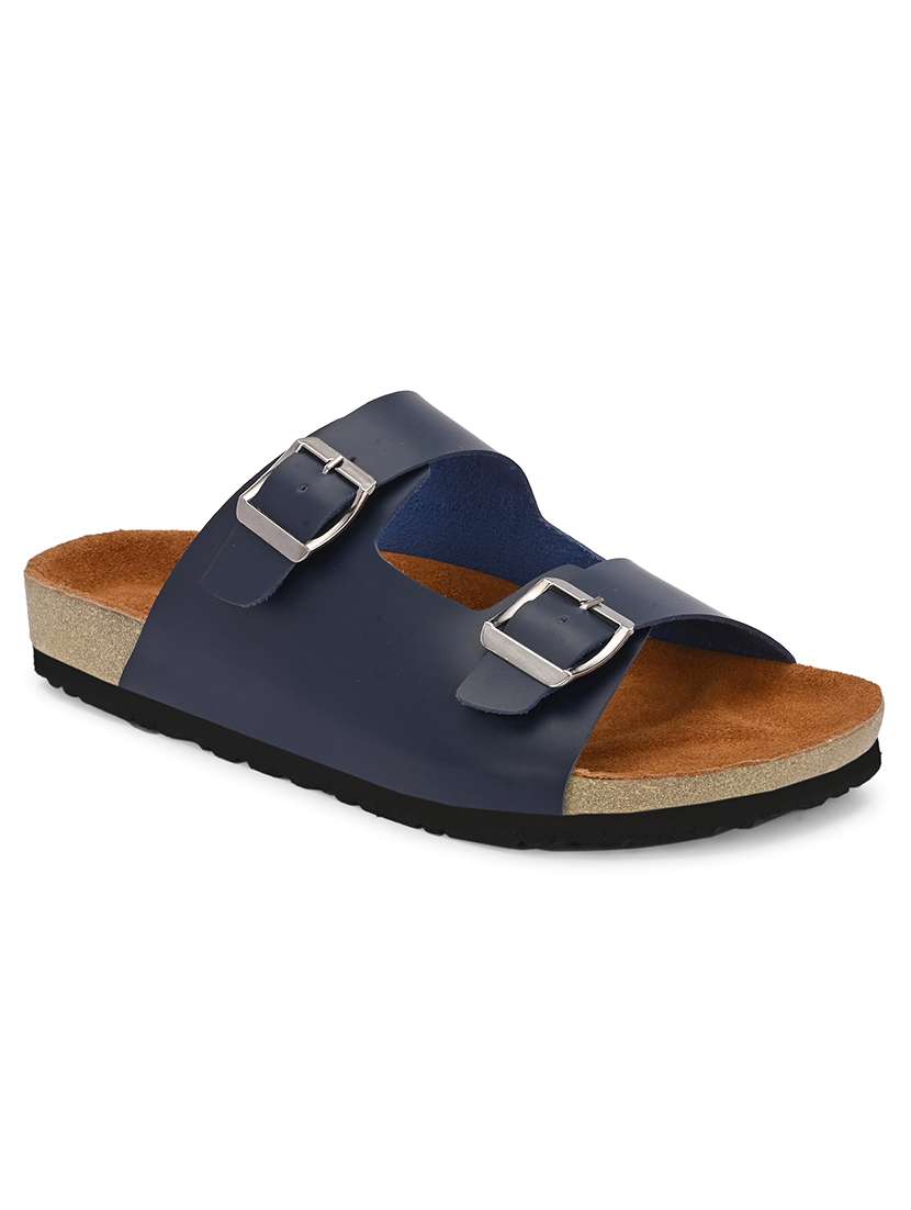 men solid slip on sandal