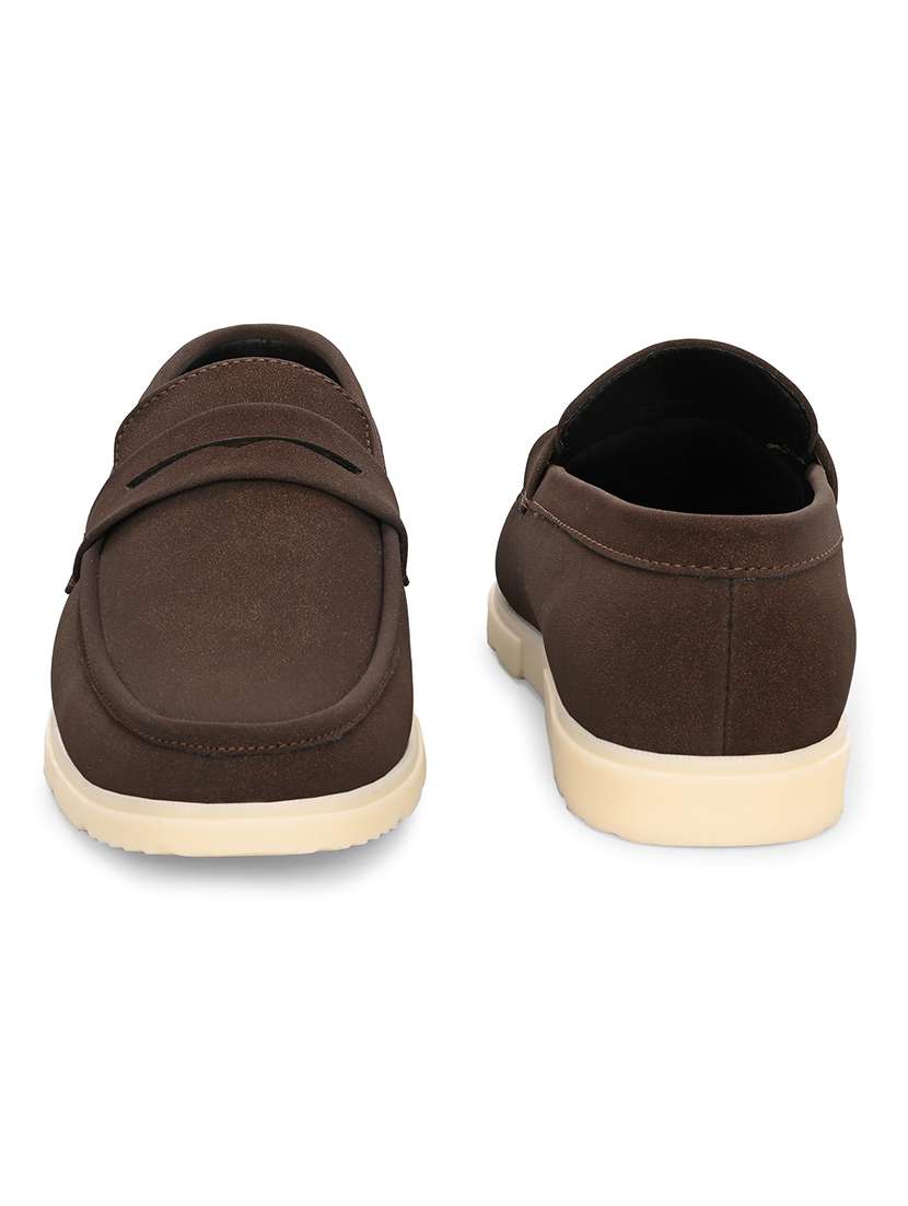men solid slip on loafers - 22578555 -  Standard Image - 3