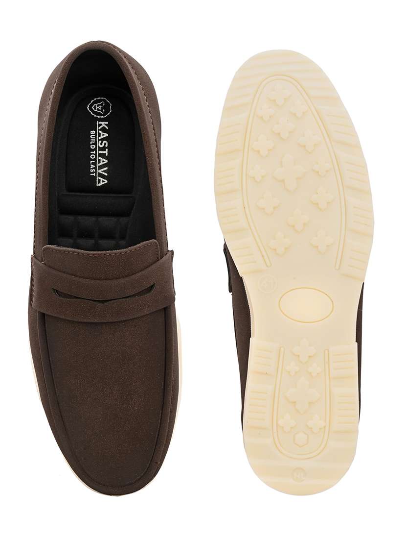men solid slip on loafers - 22578555 -  Standard Image - 5