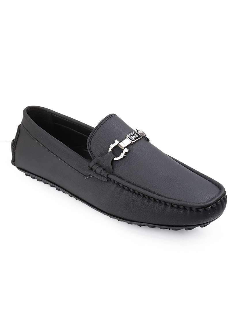 Men Solid Slip On Horsebit Loafer - 22578963 -  Standard Image - 3