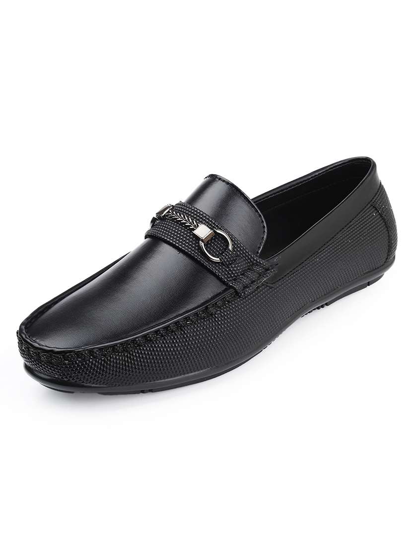 Men Textured Slip On Horsebit Loafer - 22578970 -  Standard Image - 3