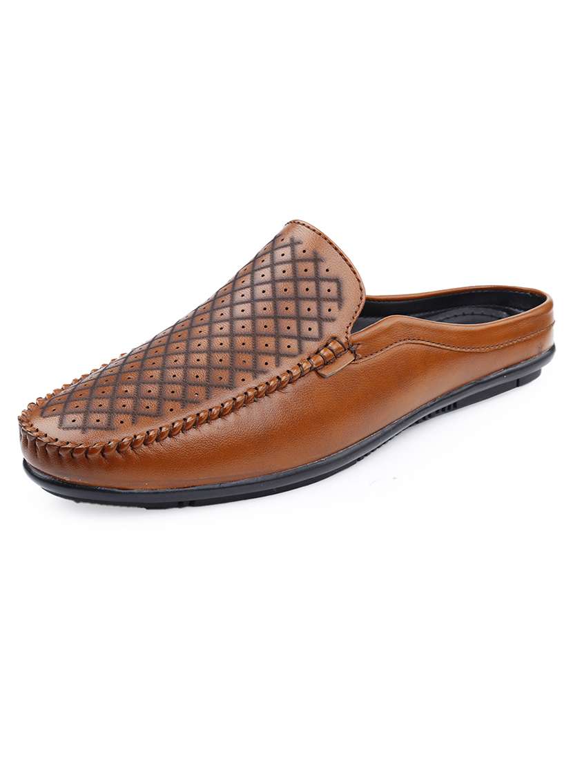 Men Textured Slip On Mule Loafer - 22578974 -  Standard Image - 3