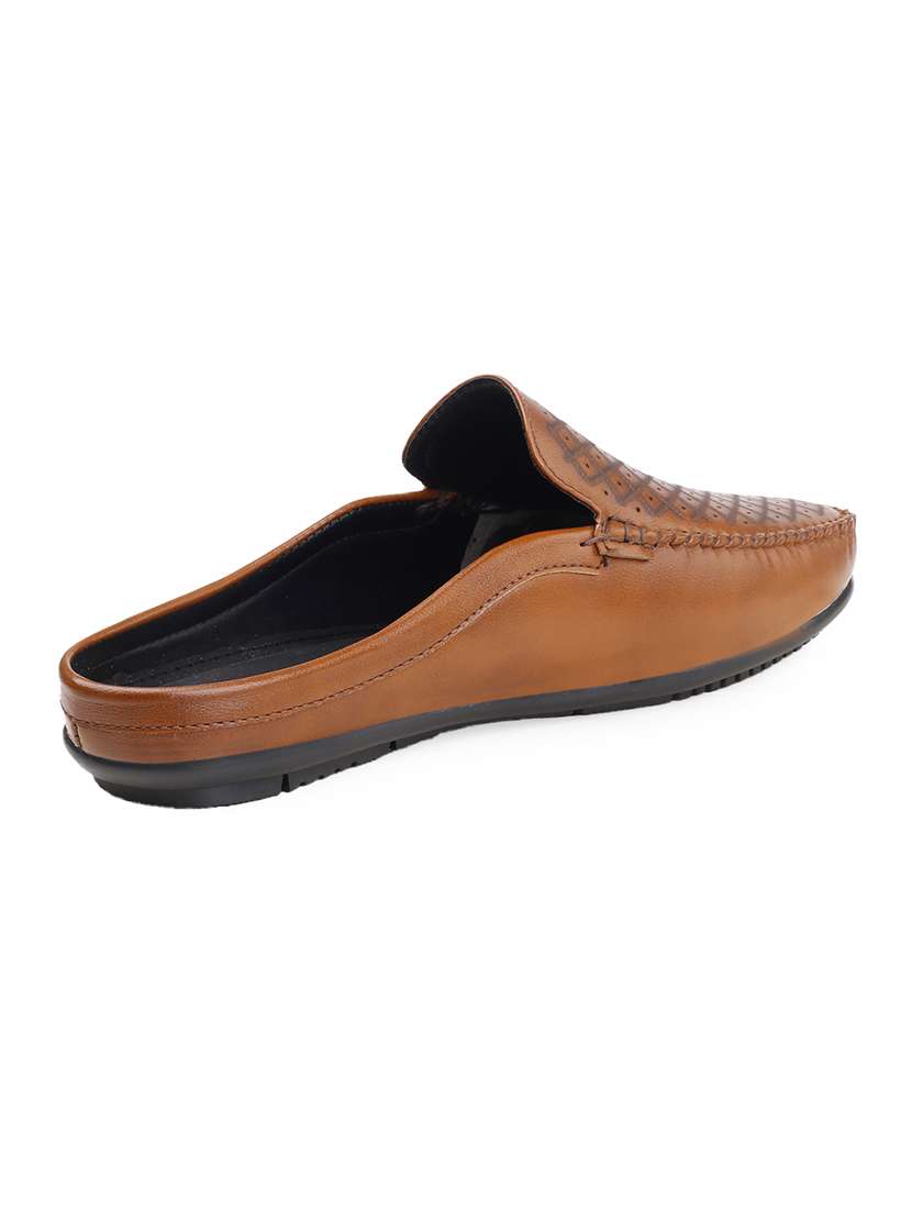 Men Textured Slip On Mule Loafer - 22578974 -  Standard Image - 5