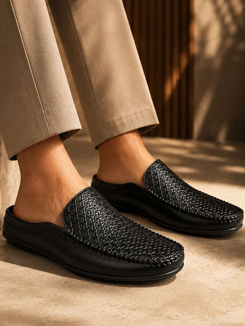 Men Textured Slip On Loafer - 22578975 -  Standard Image - 5