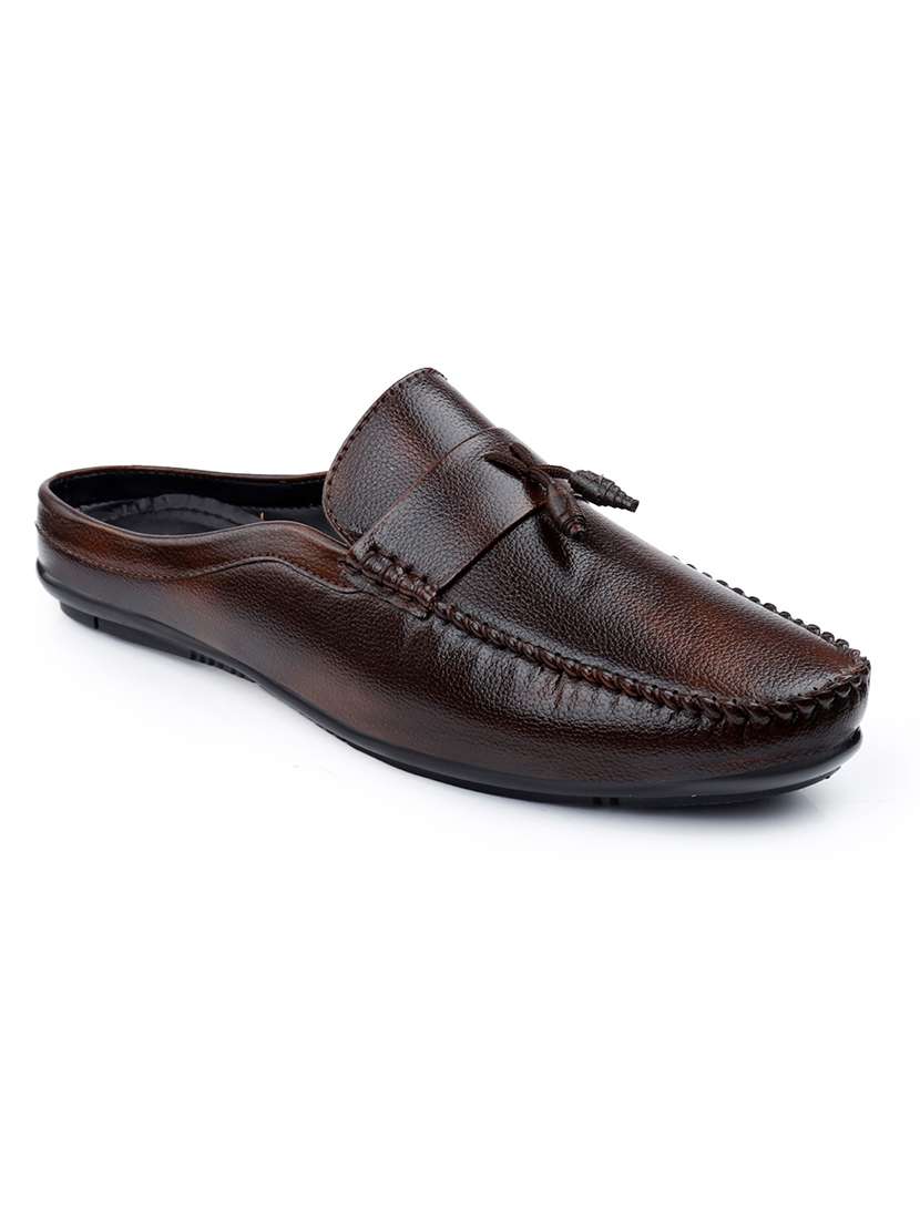 men textured slip on tassel details loafer - 22578978 -  Standard Image - 3