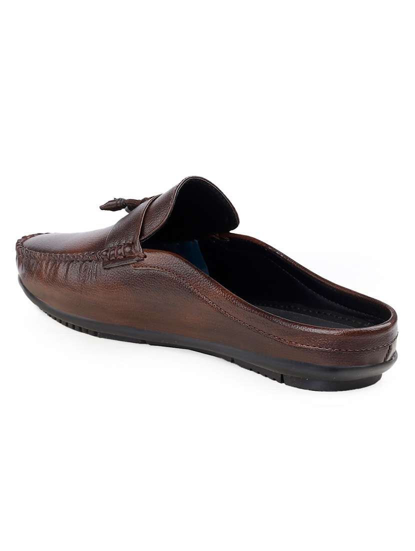 men textured slip on tassel details loafer - 22578978 -  Standard Image - 5
