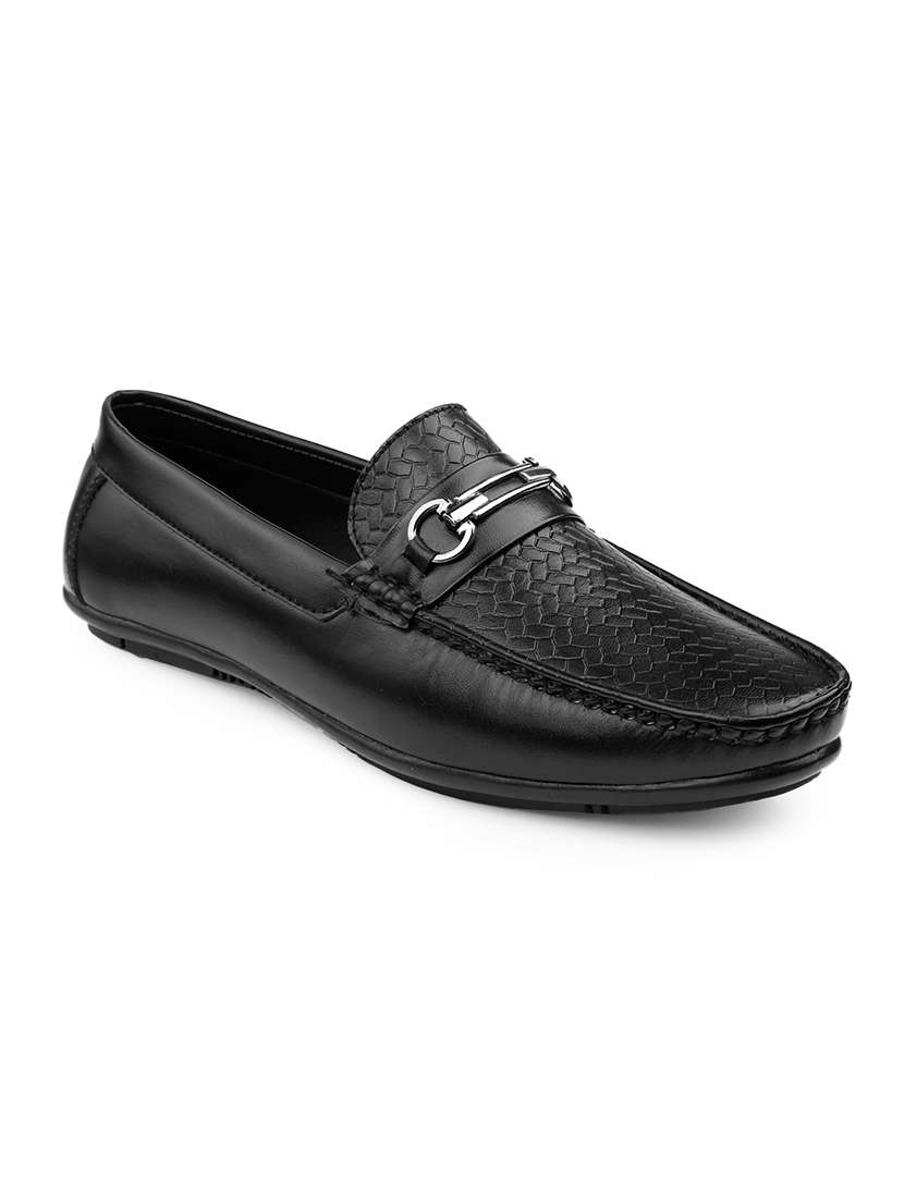 men textured slip on horsebit loafer - 22578979 -  Standard Image - 3