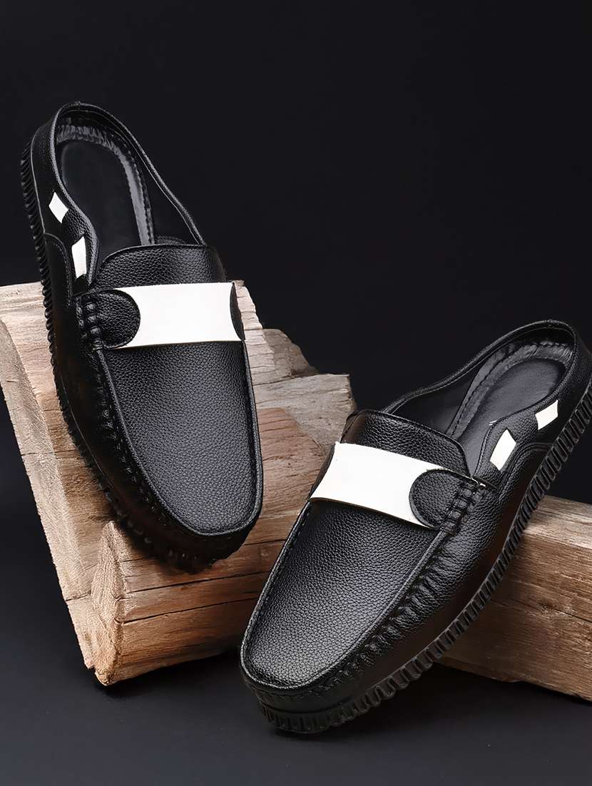 men textured slip on loafer