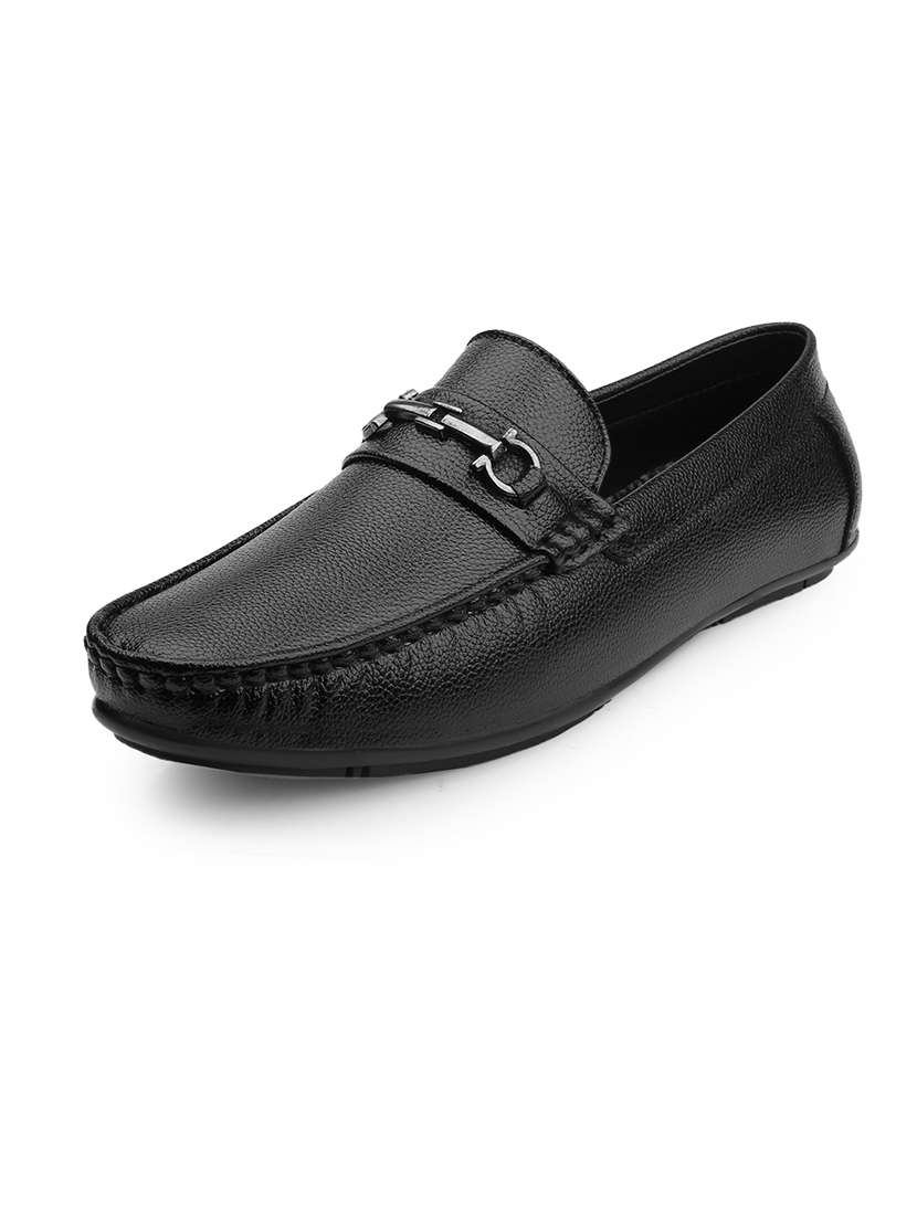 men solid slip on horsebit loafer - 22578994 -  Standard Image - 3