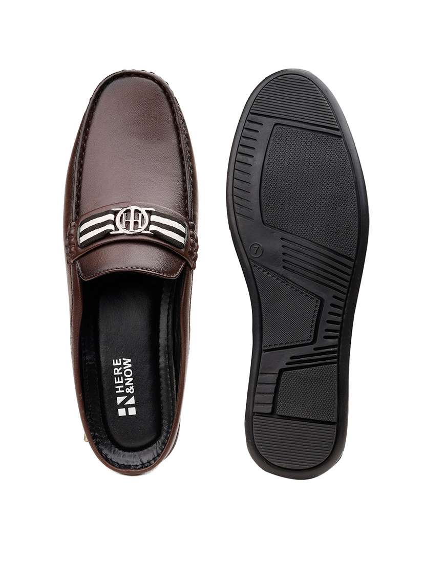 Men Solid Slip On Horsebit Loafer - 22579001 -  Standard Image - 8