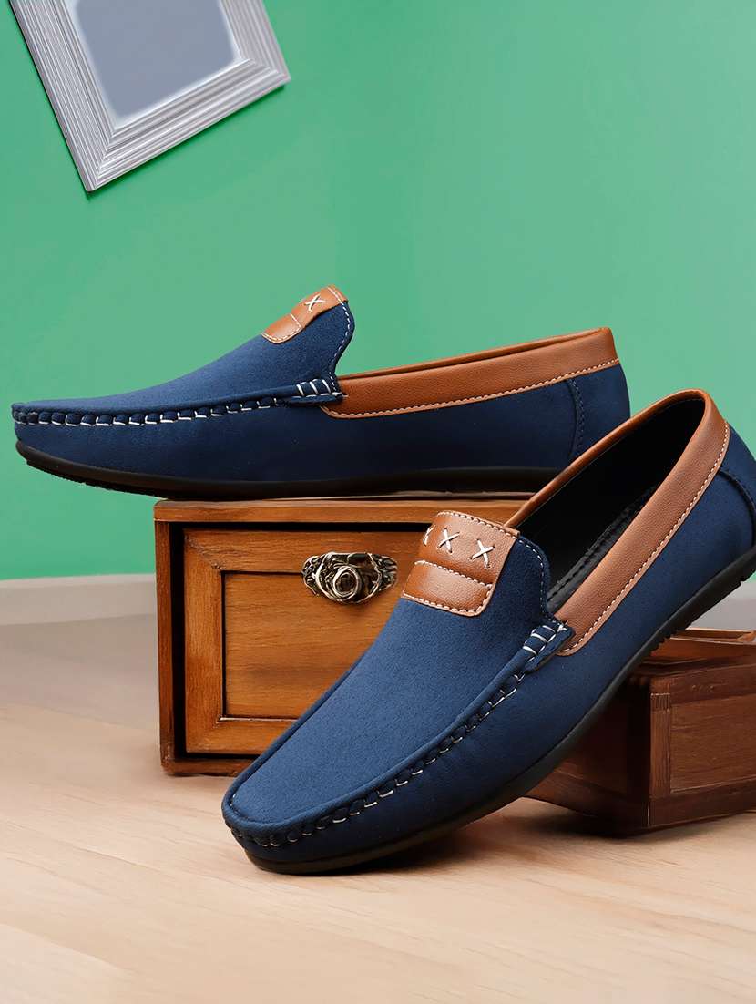 men solid slip on loafer