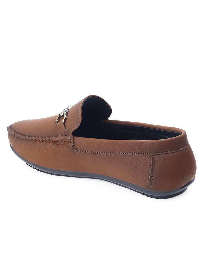men solid slip on horsebit loafer - 22579005 -  Standard Image - 5