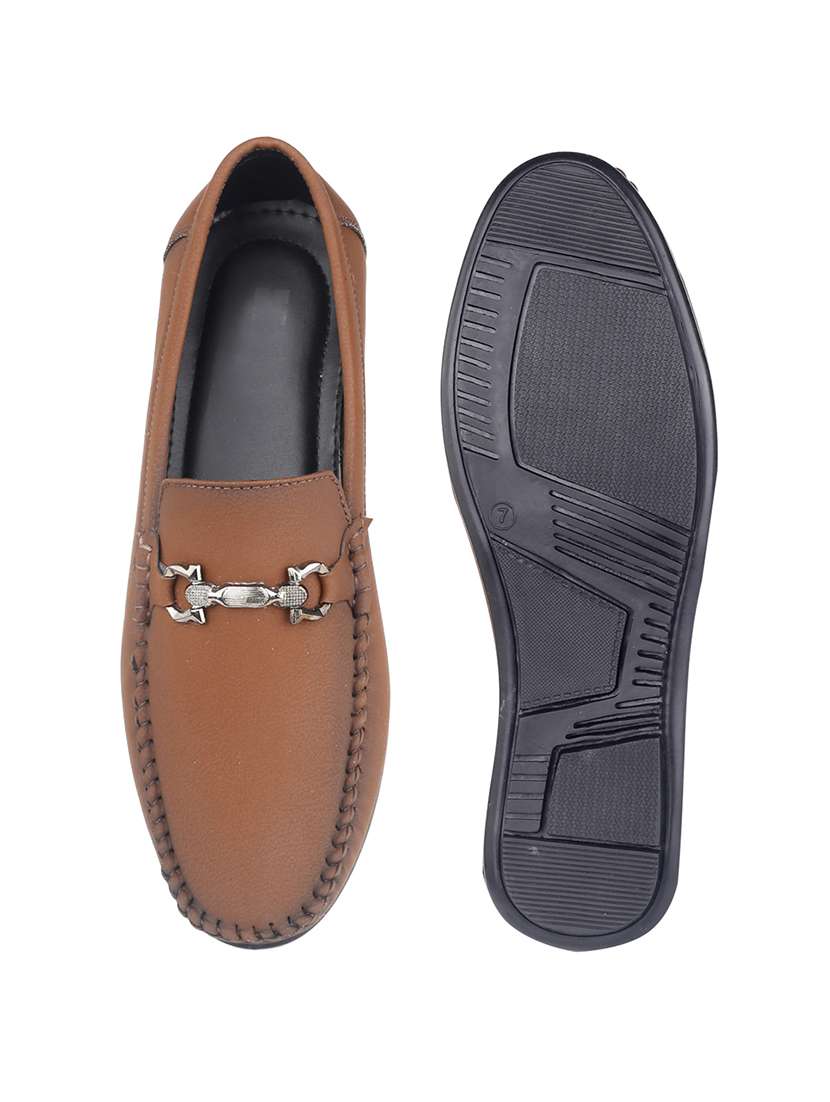 men solid slip on horsebit loafer - 22579005 -  Standard Image - 8