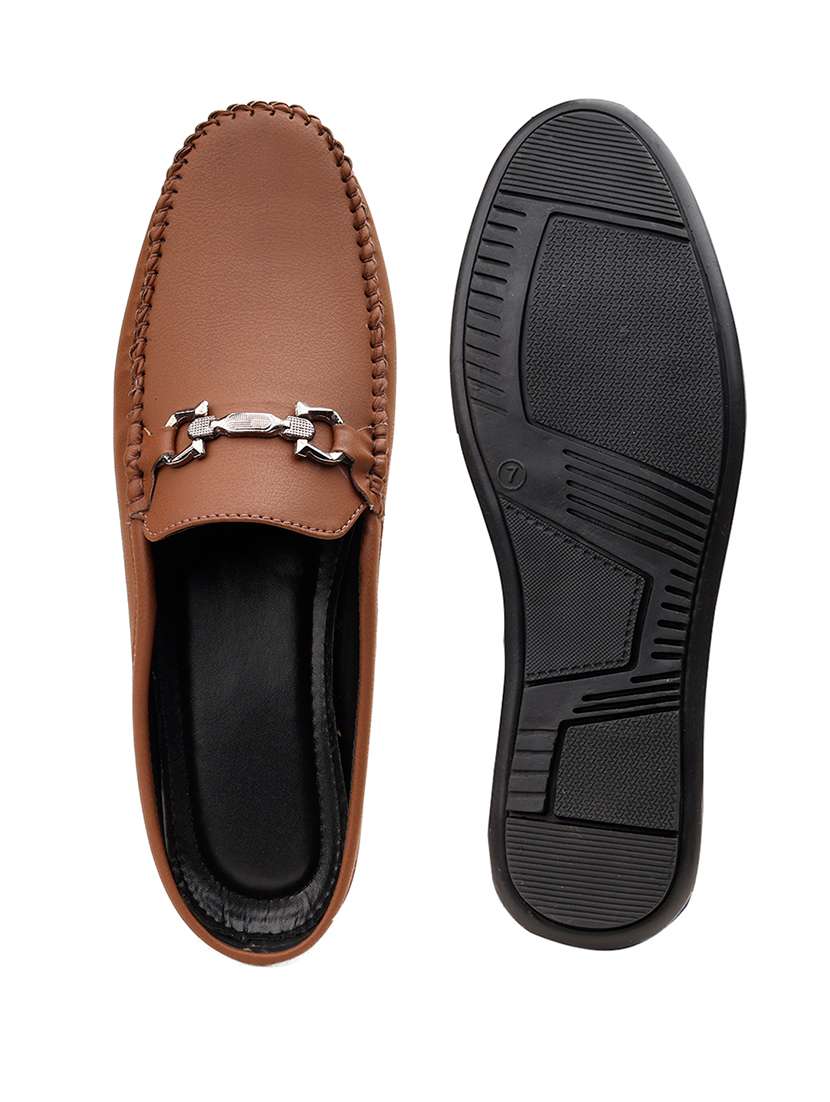 men solid slip on horsebit loafer - 22579006 -  Standard Image - 8