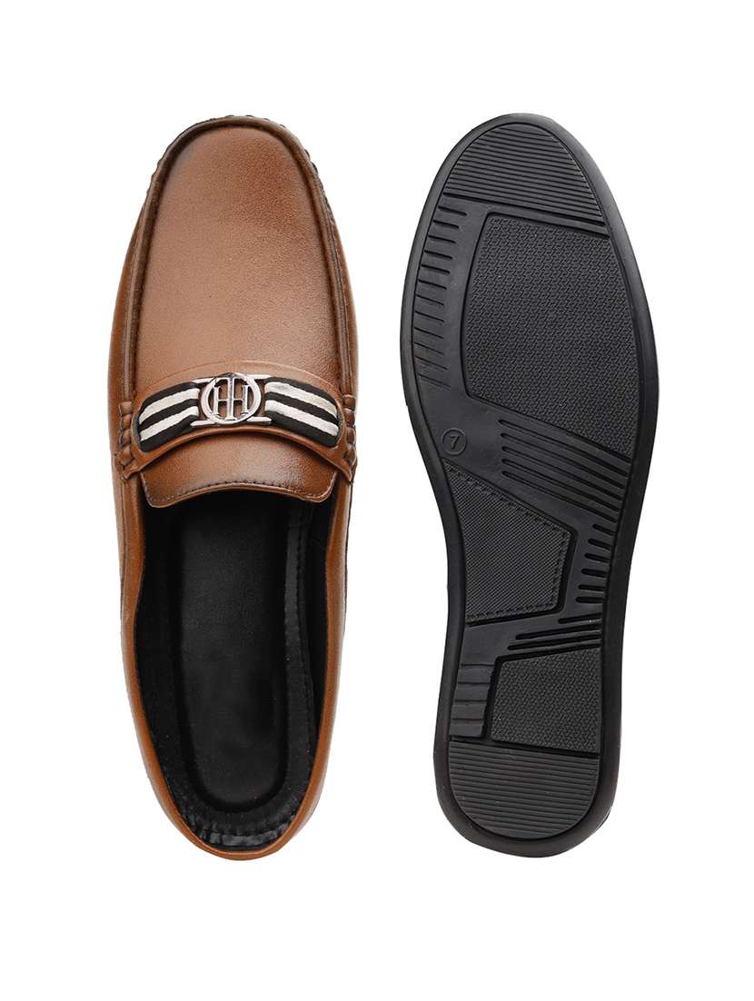 men solid slip on horsebit loafer - 22579007 -  Standard Image - 8
