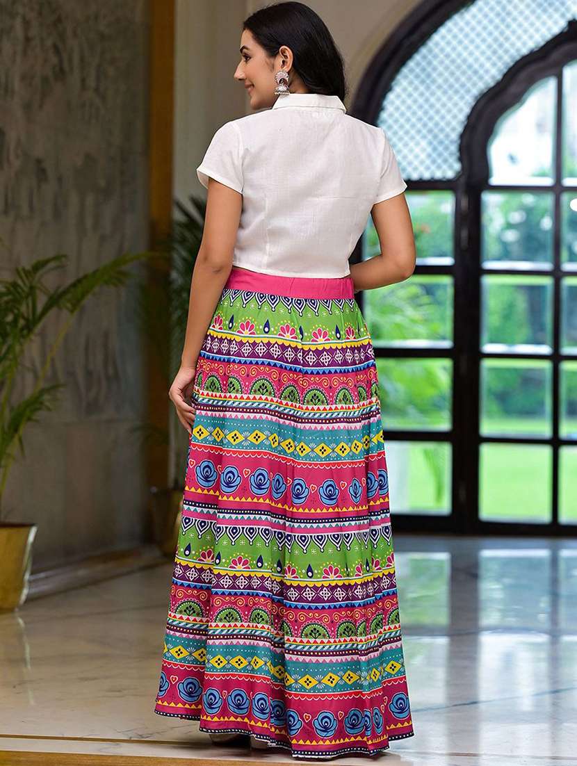 Women Printed Short Sleeves Ethnic Co-ord Set - 22579059 -  Standard Image - 5